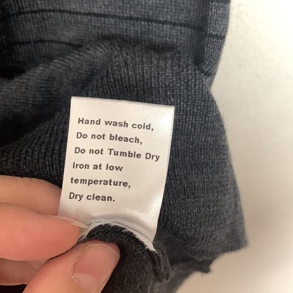 Robert Talbott mens large New merino wool sweater pullover gradient ombre stripe - Picture 8 of 9